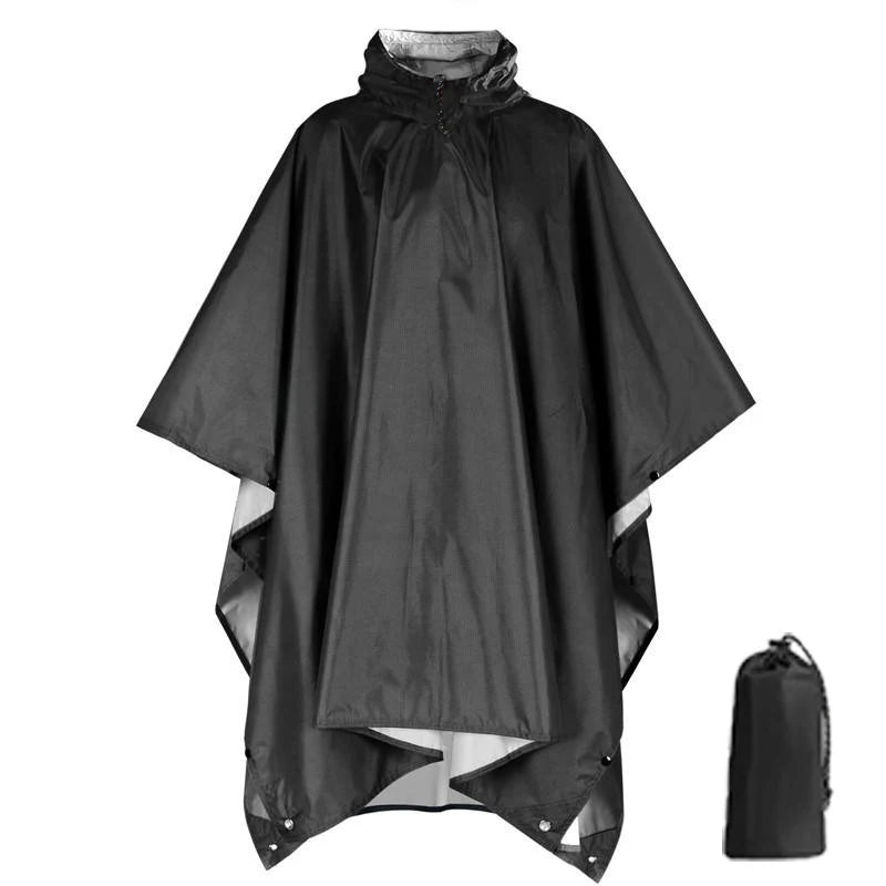 Heavy Duty Rain Poncho For Backpacking Waterproof Lightweight Adult Emergency Camping Universal Raincoat For Men And Women