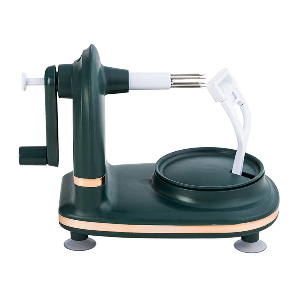 Multifunctional Kitchen Peeler Hand-cranked Manual Fruit Peeler Apple Pear Slicing Tool With Fruit Divider And Spare Blades