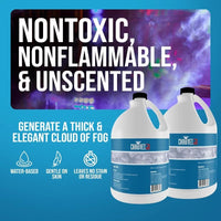 CHAUVET DJ Fog Smoke Juice Fluid 1 Gallon Bottles for Fog Machines, Compatible with Chauvet and Other Leading Brands  2 Pack