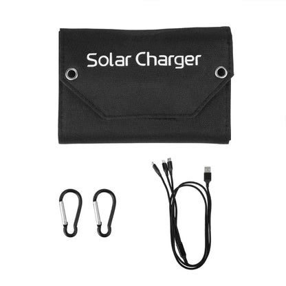 60W/80W/100W Folding Solar Panel USB 5V Solar Charger Portable Solar Battery Power Bank for Outdoor Camping Hiking + Cable