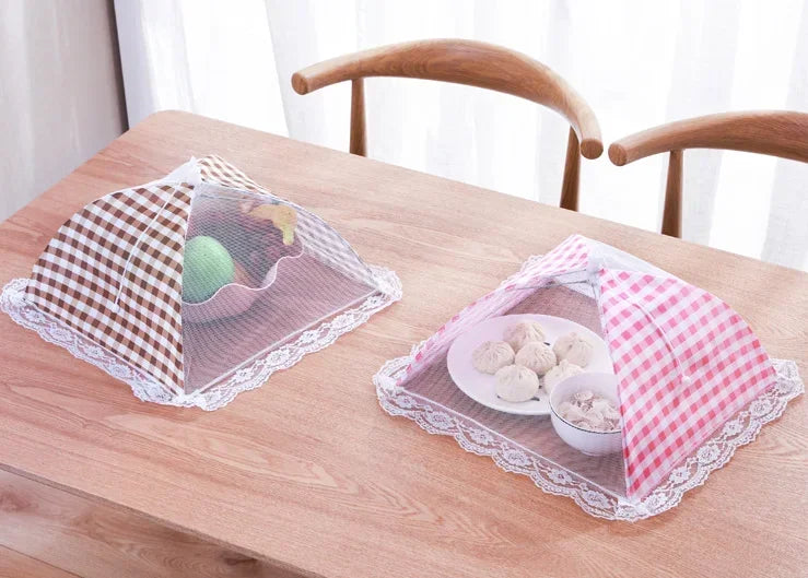 1PC Portable Umbrella Style Food Cover Anti Mosquito Meal Cover Lace Table Home Using Food Cover Kitchen Gadgets Cooking Tools