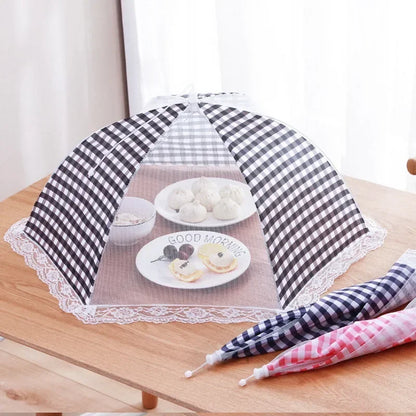 1PC Portable Umbrella Style Food Cover Anti Mosquito Meal Cover Lace Table Home Using Food Cover Kitchen Gadgets Cooking Tools