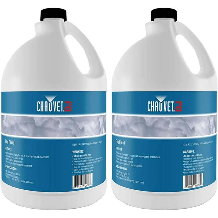 CHAUVET DJ Fog Smoke Juice Fluid 1 Gallon Bottles for Fog Machines, Compatible with Chauvet and Other Leading Brands  2 Pack