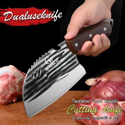 Multi-purpose Heavy-duty meat cleaver:Professional kitchen knife,sharp slicer blade,high-hardness bone cutting edge,kitchenlools