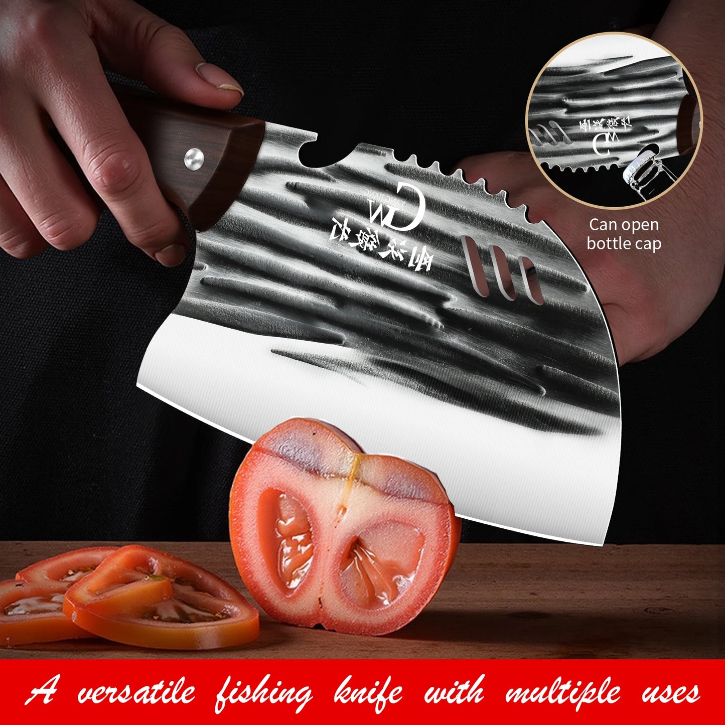 Multi-purpose Heavy-duty meat cleaver:Professional kitchen knife,sharp slicer blade,high-hardness bone cutting edge,kitchenlools