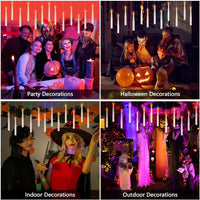 Floating Candles with Wand Remote 20 Pcs Magic Halloween Hanging Candles Flickering Warmer Light Flamel LED Candles with DIY St