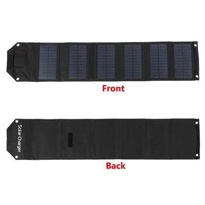 60W/80W/100W Folding Solar Panel USB 5V Solar Charger Portable Solar Battery Power Bank for Outdoor Camping Hiking + Cable