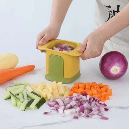 Multifunctional Vegetable Chopper French Fries Cutter Household Hand Pressure Onion Dicer Cucumber Potato Slicer Kitchen Tools
