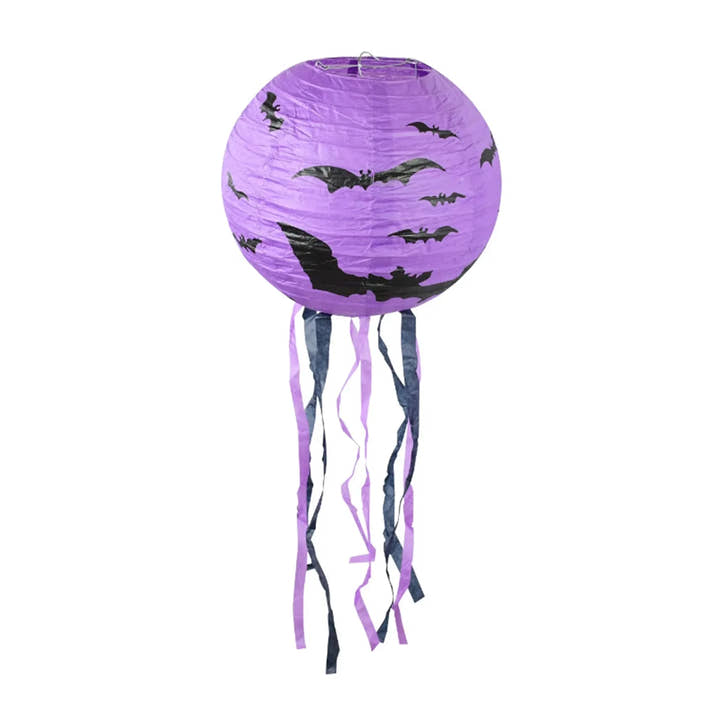 Halloween Paper Lantern Pumpkin Spider Bat Skeleton Lantern Hanging Pendant Horror Props Halloween Party Decoration Outdoor Home
