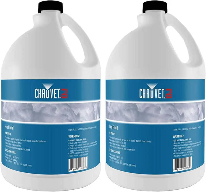 CHAUVET DJ Fog Smoke Juice Fluid 1 Gallon Bottles for Fog Machines, Compatible with Chauvet and Other Leading Brands  2 Pack