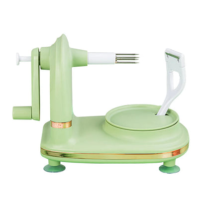 Multifunctional Kitchen Peeler Hand-cranked Manual Fruit Peeler Apple Pear Slicing Tool With Fruit Divider And Spare Blades