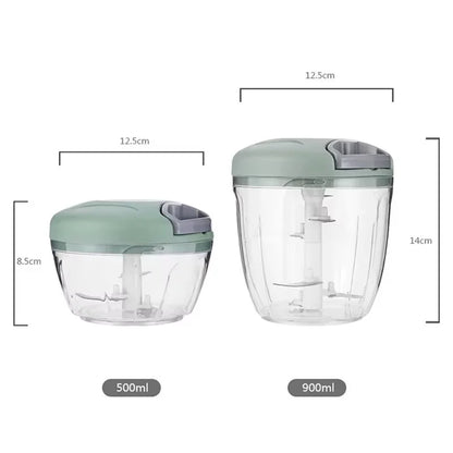 500/900ML Garlic Chopper Manual Garlic Press Food Vegetables Cutter Meat Grinders Kitchen Gadgets Hand Mincer Garlic Masher