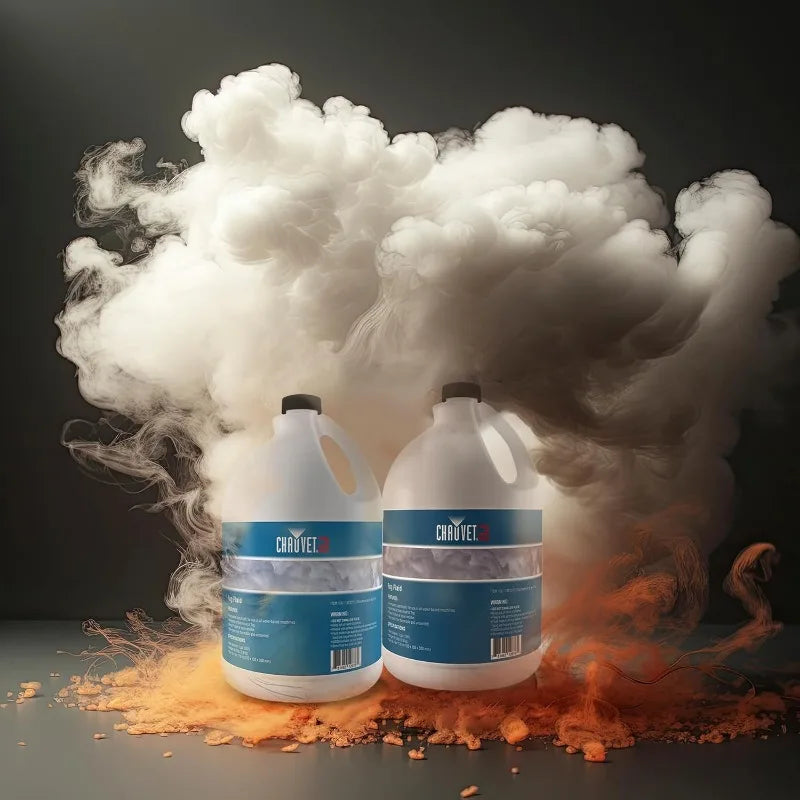 CHAUVET DJ Fog Smoke Juice Fluid 1 Gallon Bottles for Fog Machines, Compatible with Chauvet and Other Leading Brands  2 Pack