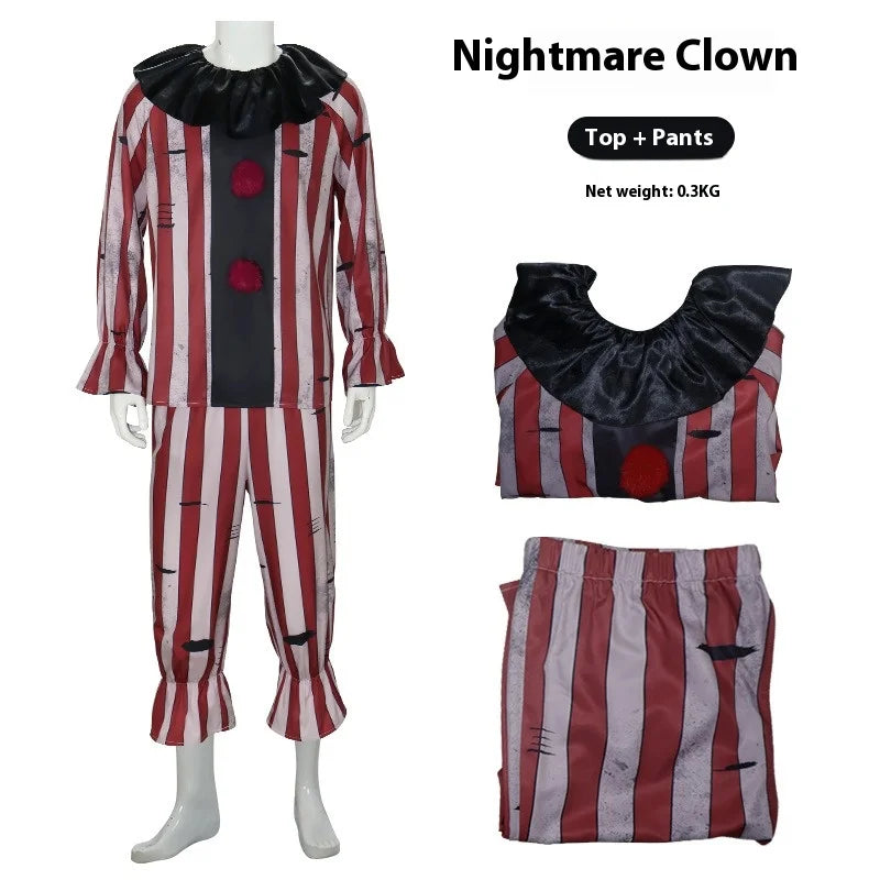 Nightmare Clown Costume Halloween Costume for Unisex One-Size For Men For Women Scary Halloween Costumes